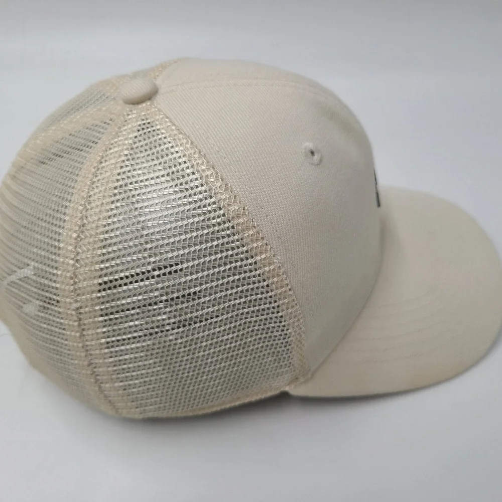 Kids Jordan Hat Snapback Trucker Mesh Beige Black Air Jumpman Metal Logo Boys
